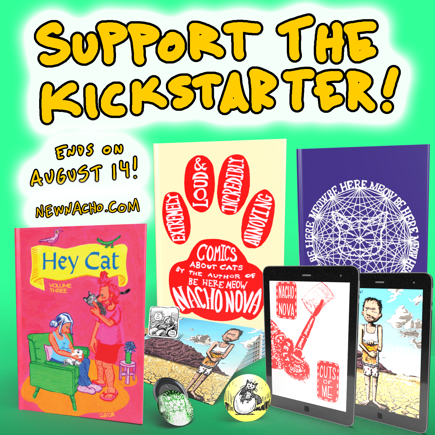 Hey Cat Volume 3 Now Live on Kickstarter!